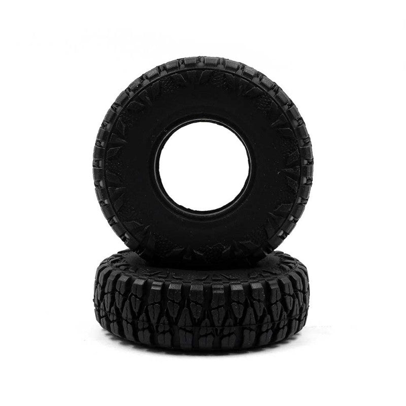 1.0 INCH CLAWS MEDIUM SOFT MICRO TIRE W/FOAM 2PCS FOR AXIAL SCX24 1/24 RC