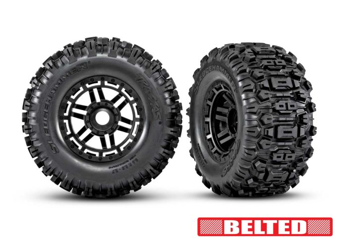 T&W BLK WHL W/SLEDGEHMR AT TIRE