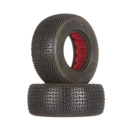 SCT 2.2"x3.0" Cityblock 3 Wide SS Tire w/ Red Inserts (2)