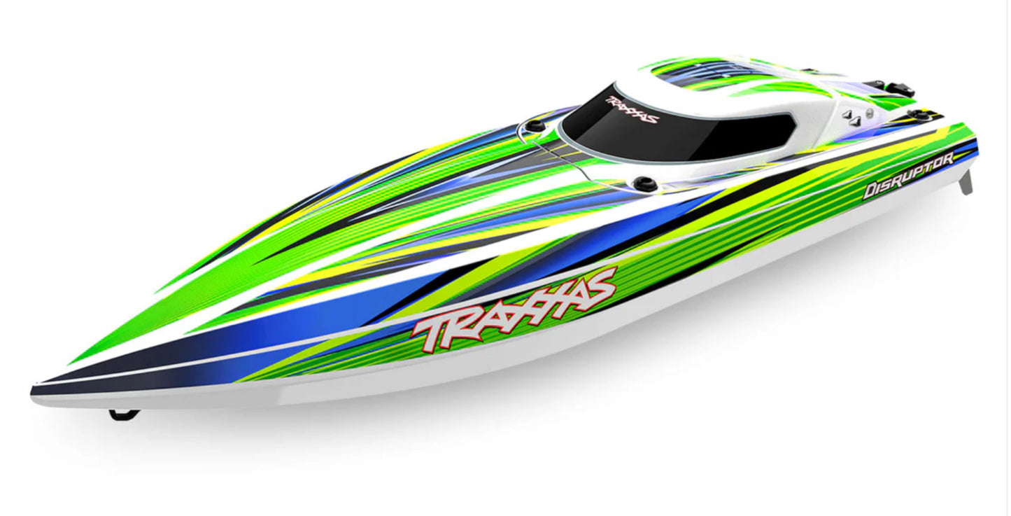 Used Green Traxxas Disruptor Boat