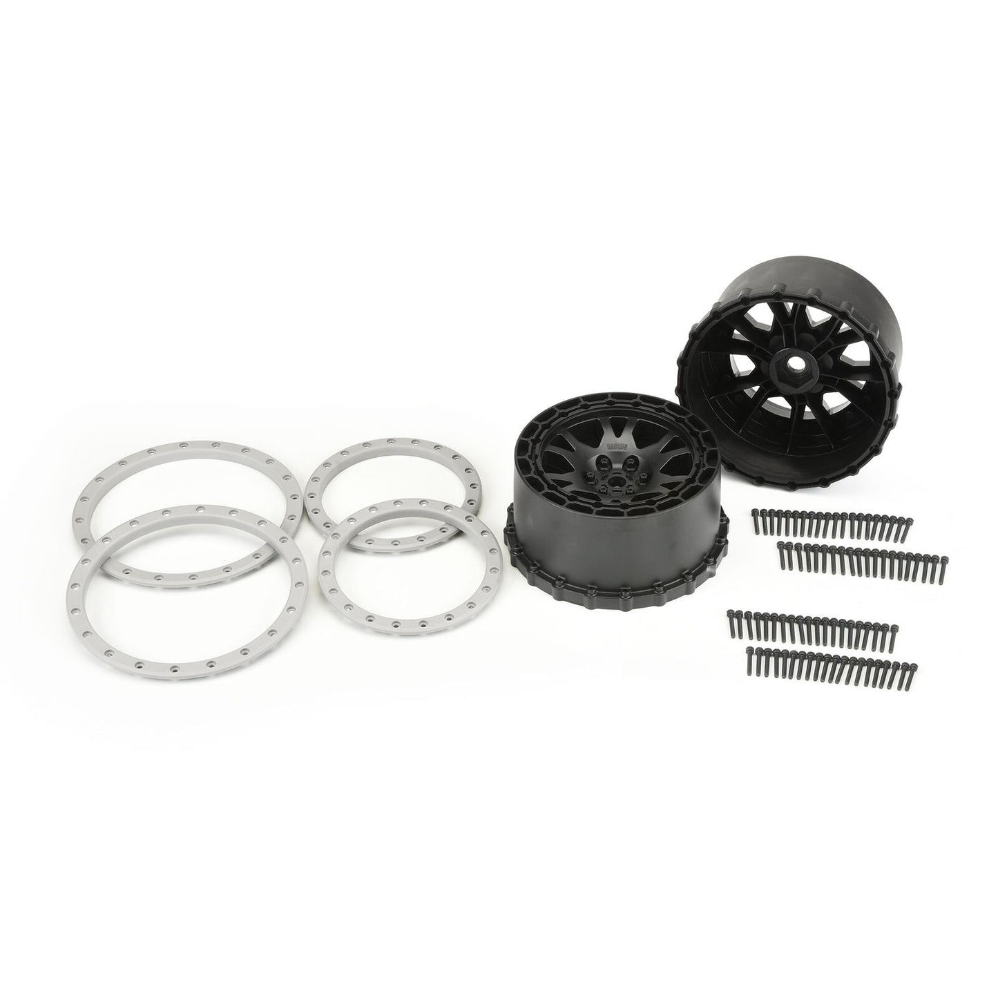 X-MAXX Impulse Pro-Loc Wheels (Black w/Stone Gray Rings) (2)