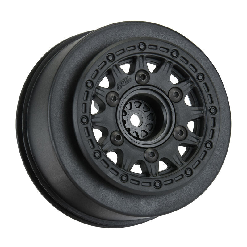 1/10 Raid Front/Rear 2.2"/3.0" 12mm Short Course Wheels (2) Black