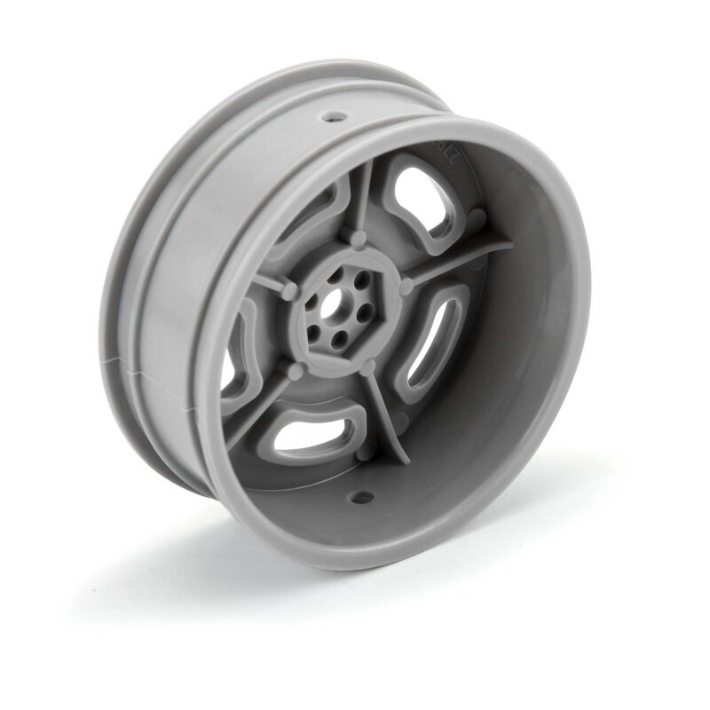 Proline 1/10 Slot Mag Drag Spec Front 2.2" 12mm Drag Wheels (2) Gray