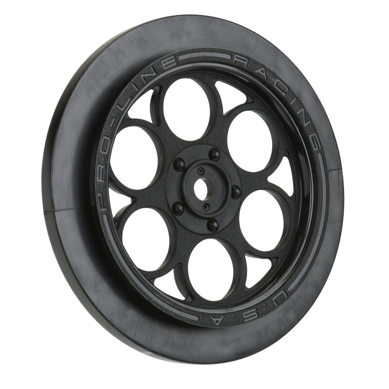 1/10 Showtime Front Runner Front 2.2"/2.7" 12mm Drag Wheels (2) Black