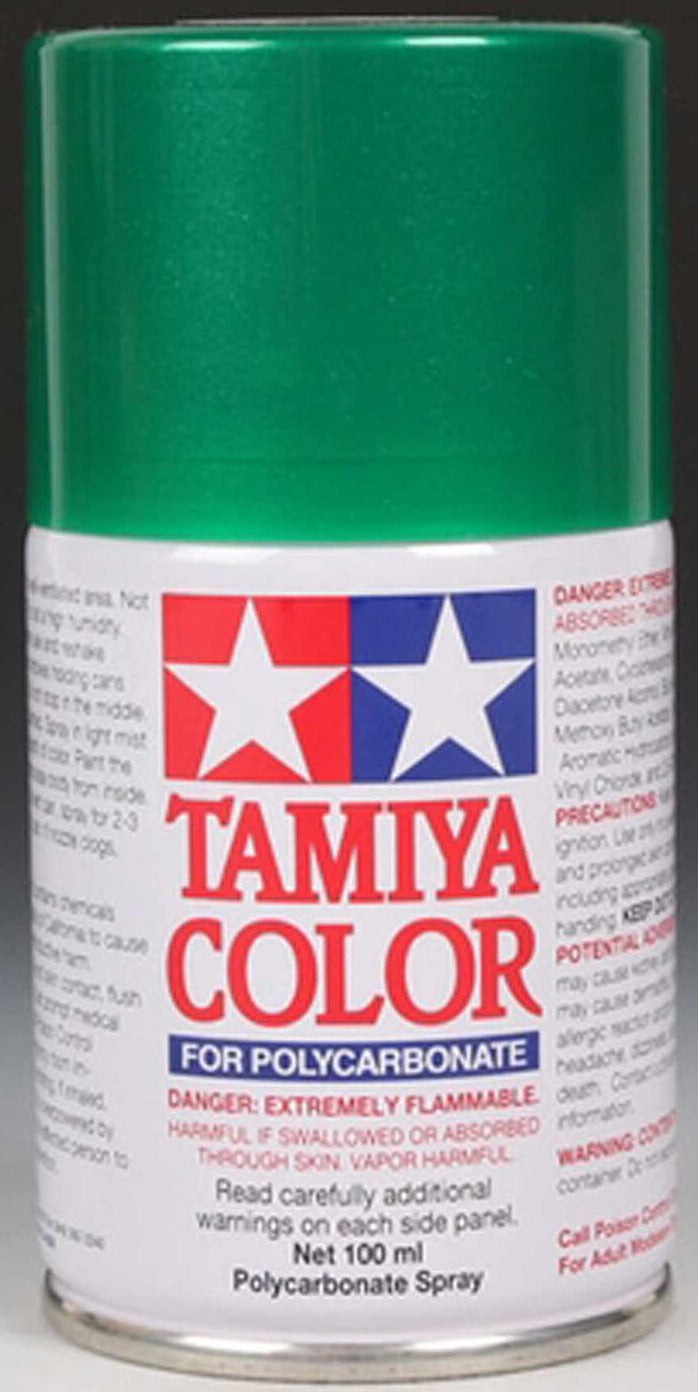 Tamiya PS-17 Metallic Green Lexan Spray Paint (100ml)