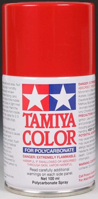 Tamiya PS-60 Bright Mica Red Lexan Spray Paint (100ml)