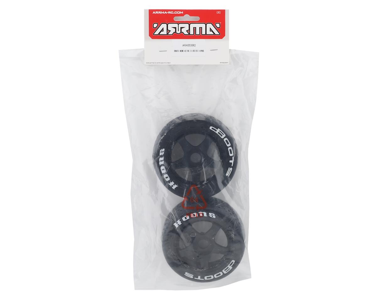 Arrma DBoots Hoons 42/100 2.9 Belted 5-Spoke Pre-mounted Tires (2) (White)