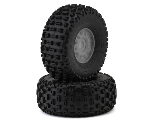 Arrma Mojave 6S BLX dBoots "Fortress" Pre-Mounted Tire Set (Gun Metal) (2)