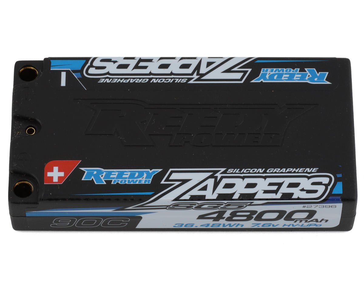 Reedy Zappers HV SG5 2S Shorty 90C LiPo Battery (7.6V/4800mAh) w/5mm Bullets