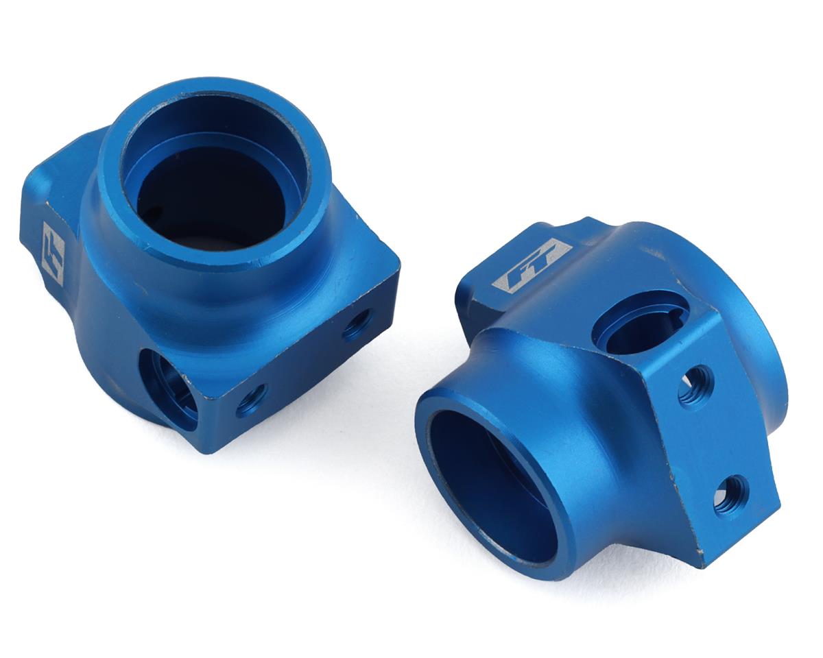 DR10/SR10 Factory Team Aluminum Rear Hub Set (Blue) (2)