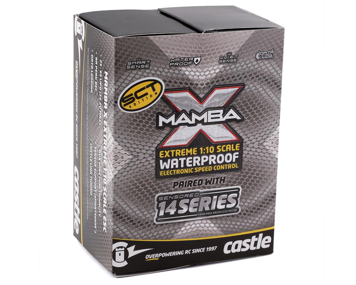 Mamba X SCT 1/10 Brushless Combo w/1412 Sensored Motor w/5mm Shaft (3200kV)