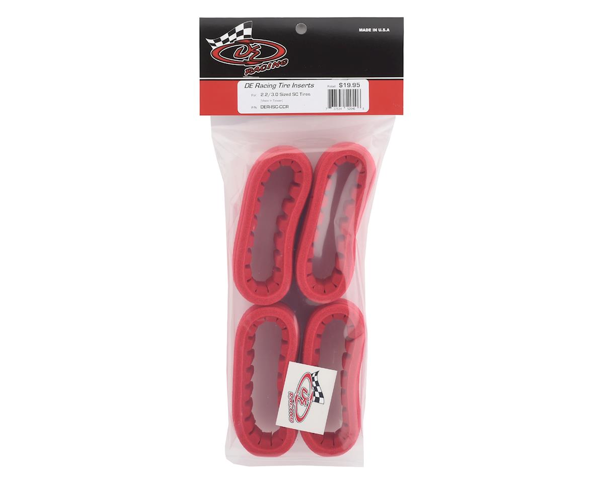 DE Racing Short Course 2.2/3.0 Closed Cell Inserts (Red) (4)