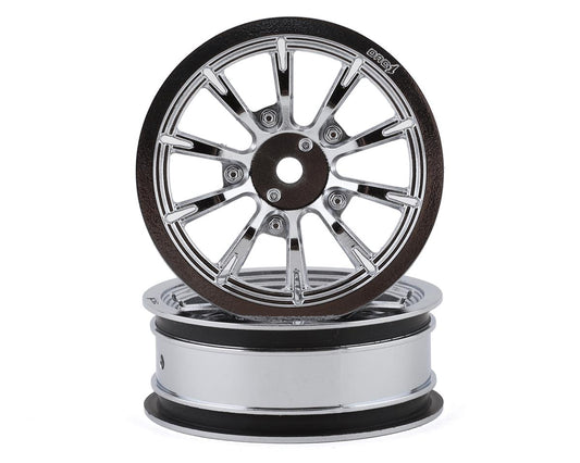 DragRace Concepts AXIS 2.2" Drag Racing Front Wheels w/12mm Hex (Chrome) (2)