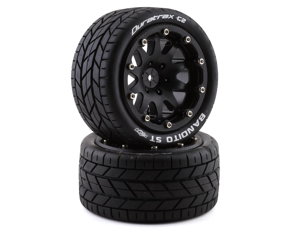 DuraTrax Bandito ST Belted 2.8" Mounted Tires (Black) (2) w/12mm Hex