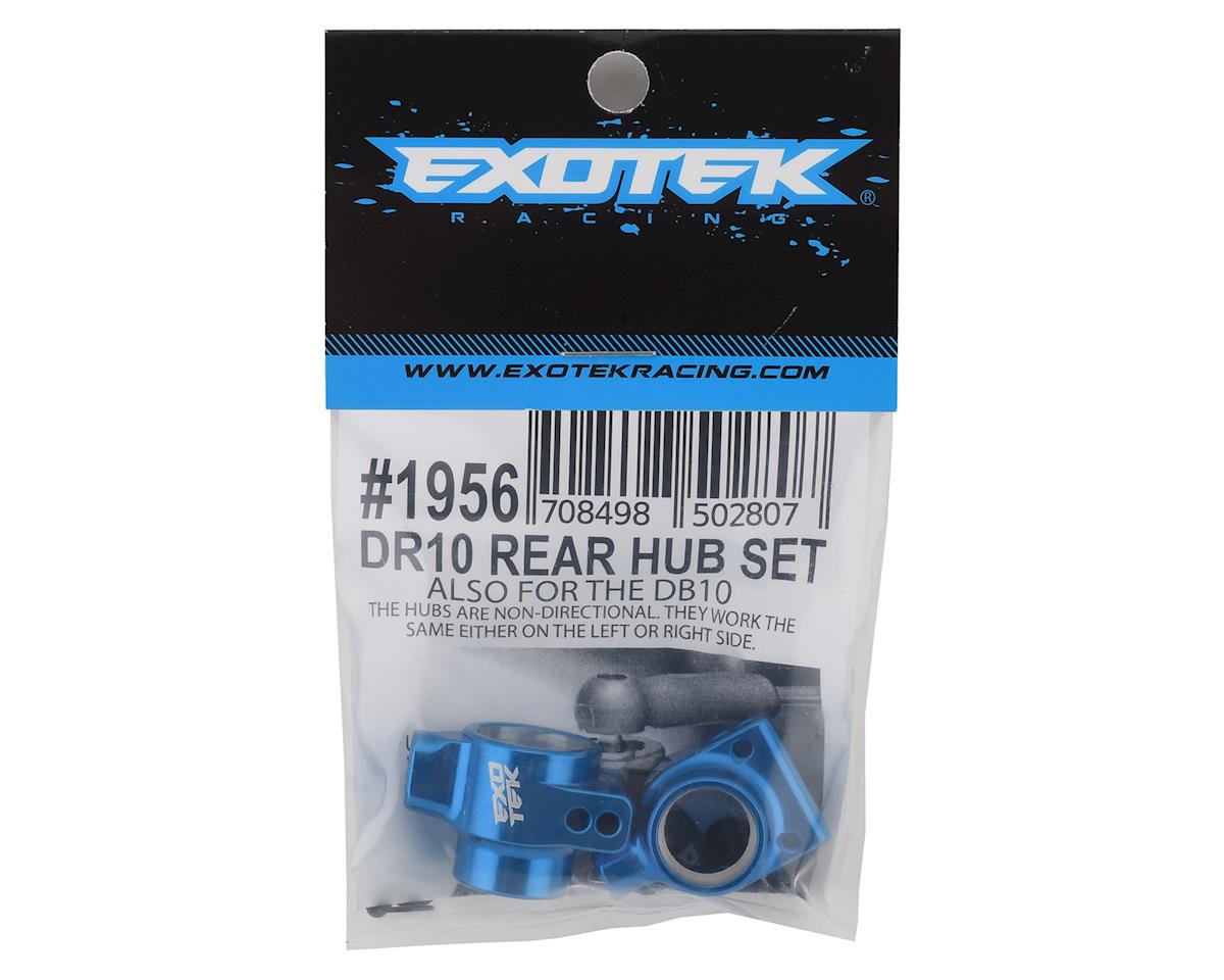 DR10 Aluminum Rear Hubs (Blue) (2)