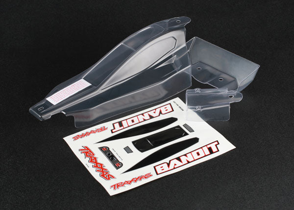 TRAXXAS BODY, BANDIT CLEAR DECAL SHEET