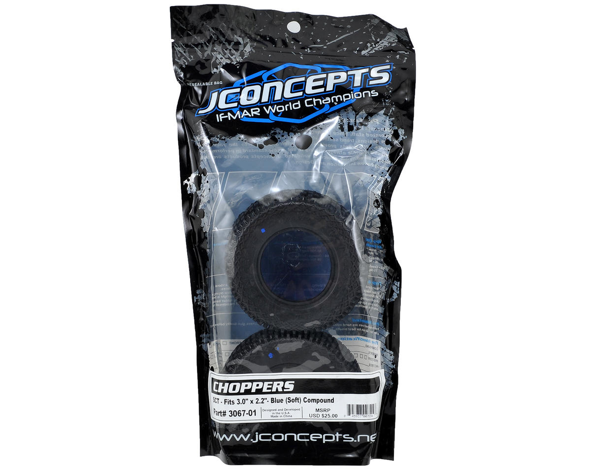 Choppers Short Course Tires (2) (Blue)