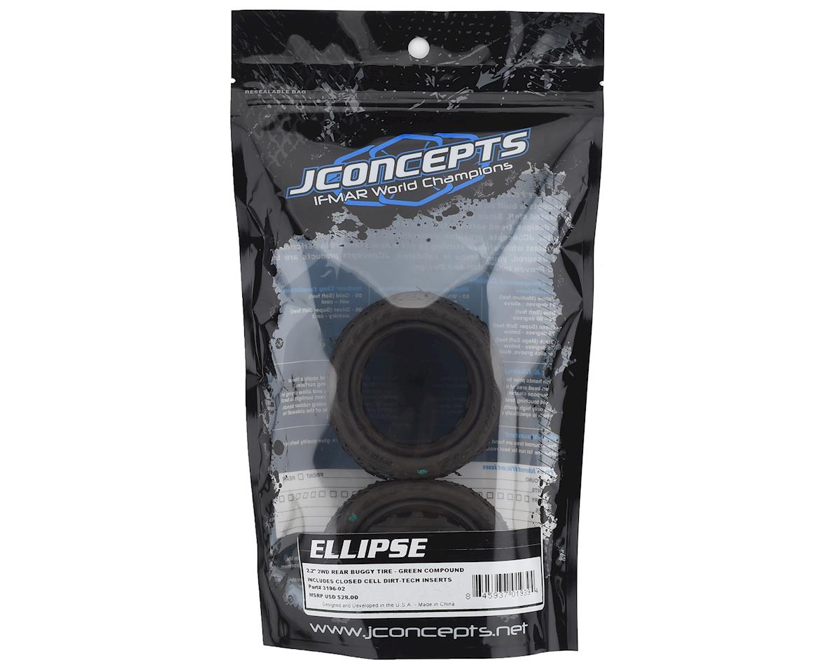 JConcepts Ellipse 2.2" Rear 1/10 Buggy Tires (2) (Green)