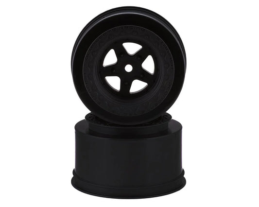 Starfish Mambo Street Eliminator Rear Drag Racing Wheels (Black) (2) w/12mm Hex