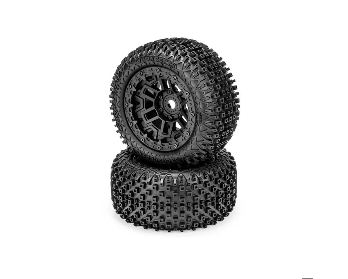 Choppers Pre-Mounted Monster Truck Tires (Black) (2) w/17mm Hex