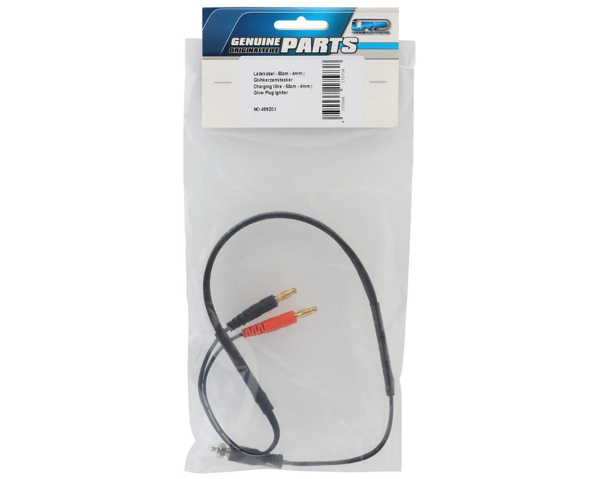 LRP Universal Charging Lead (500mm) (4mm to Glow Plug Igniter)