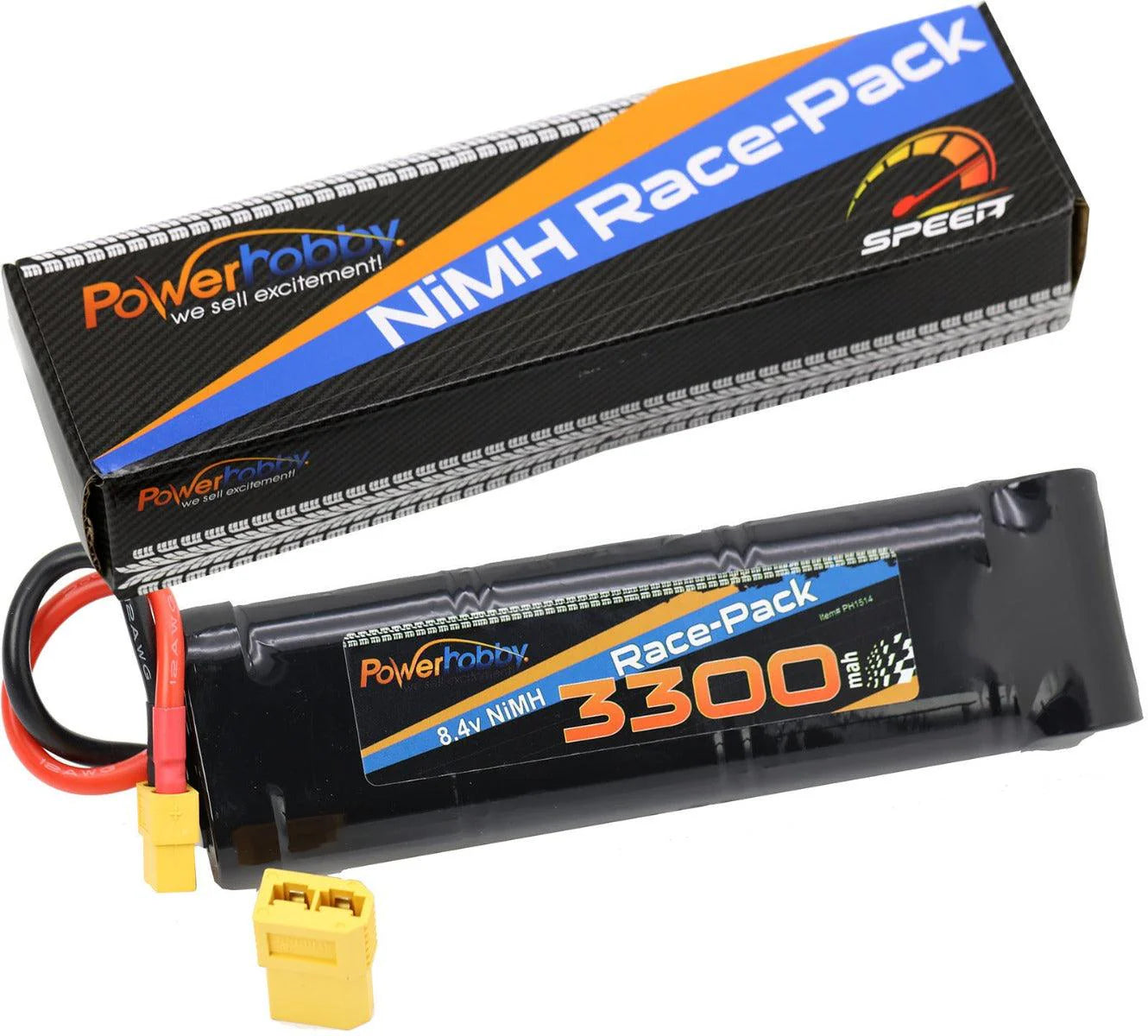 8.4V 7-Cell 3300mah Nimh Flat Battery Pack w xt60 + Adapter