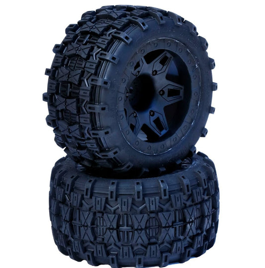 Raptor 2.8 Belted 1/10 Stadium Truck Tires 0 Offset FOR Traxxas Front 2WD