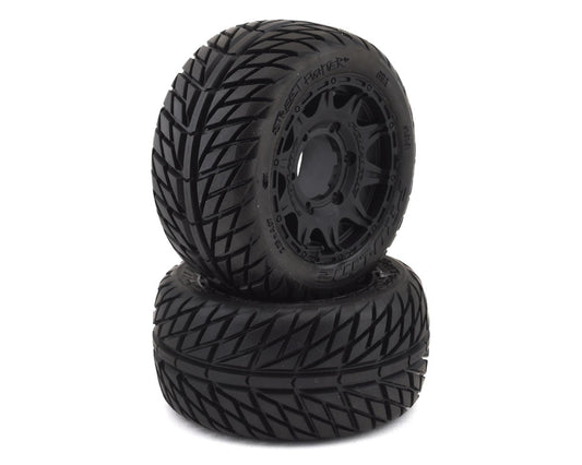 Street Fighter LP 2.8" Tires w/Raid Rear Wheels (2) (Black) (M2) w/12mm Removable Hex