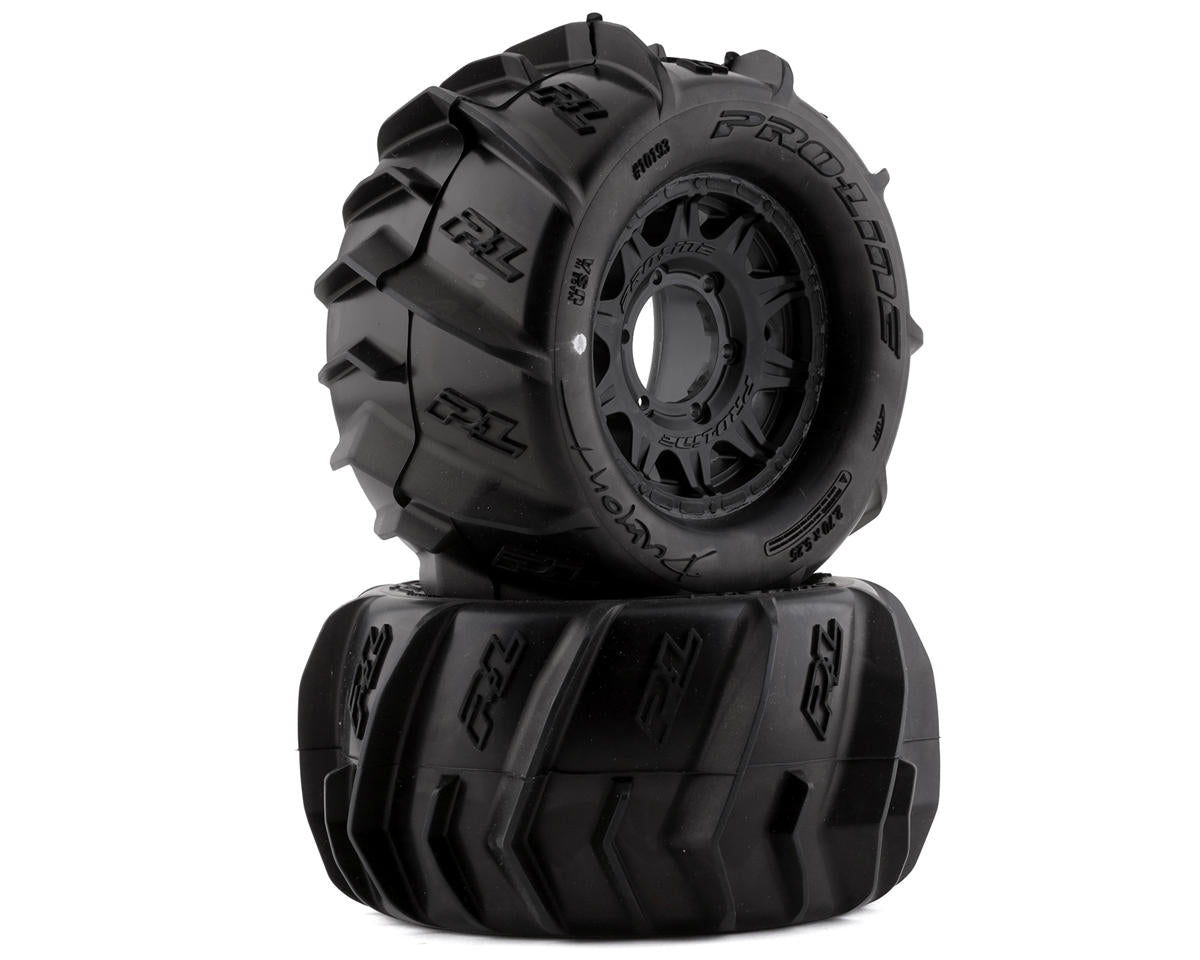 Dumont 2.8" Pre-Mounted Tires w/Raid Wheels (Black) (2) (Z3) w/Removable Hex