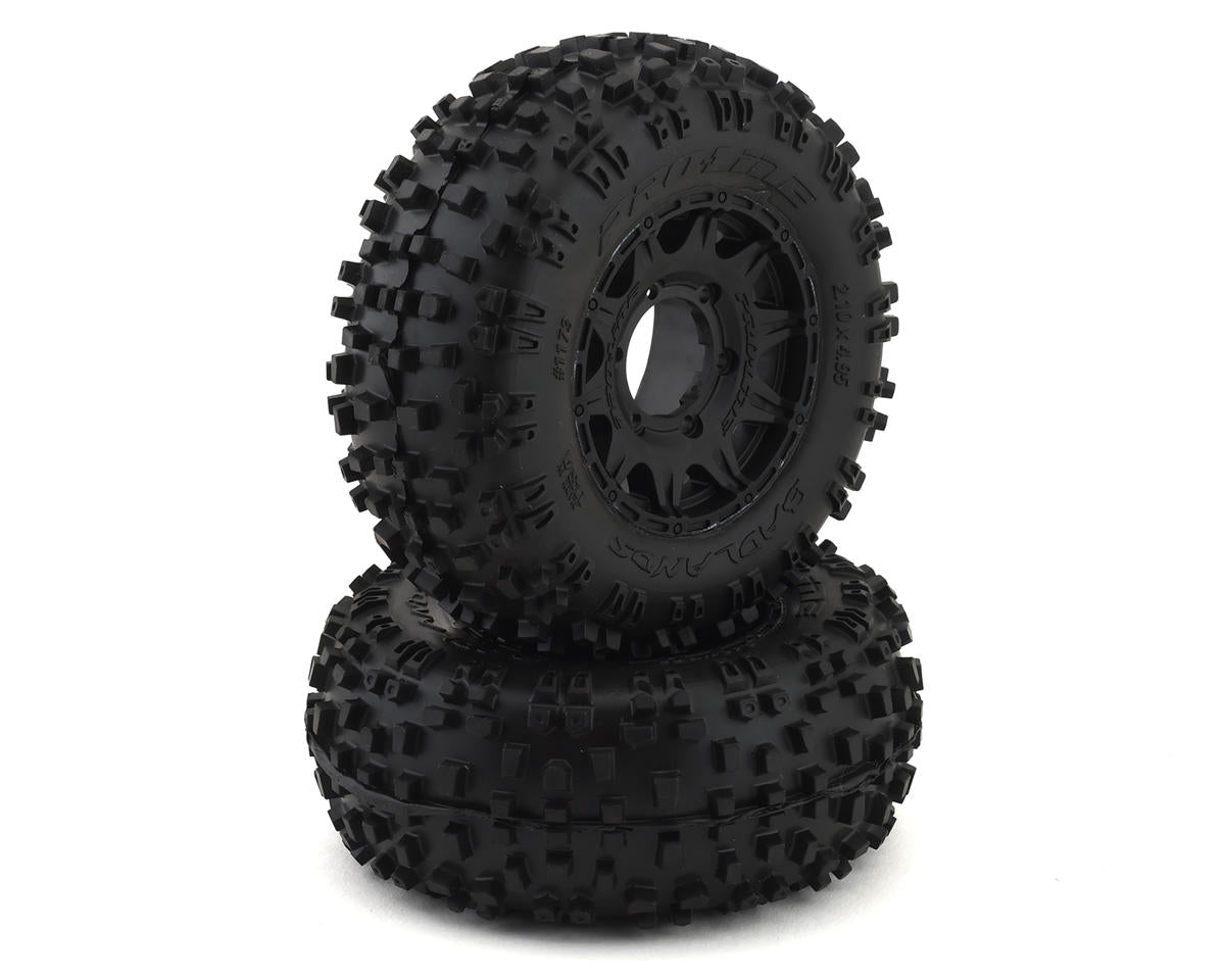 Badlands 2.8" Pre-Mounted w/Raid Electric Rear Wheels (Black) (2) (M2) w/12mm Removable Hex