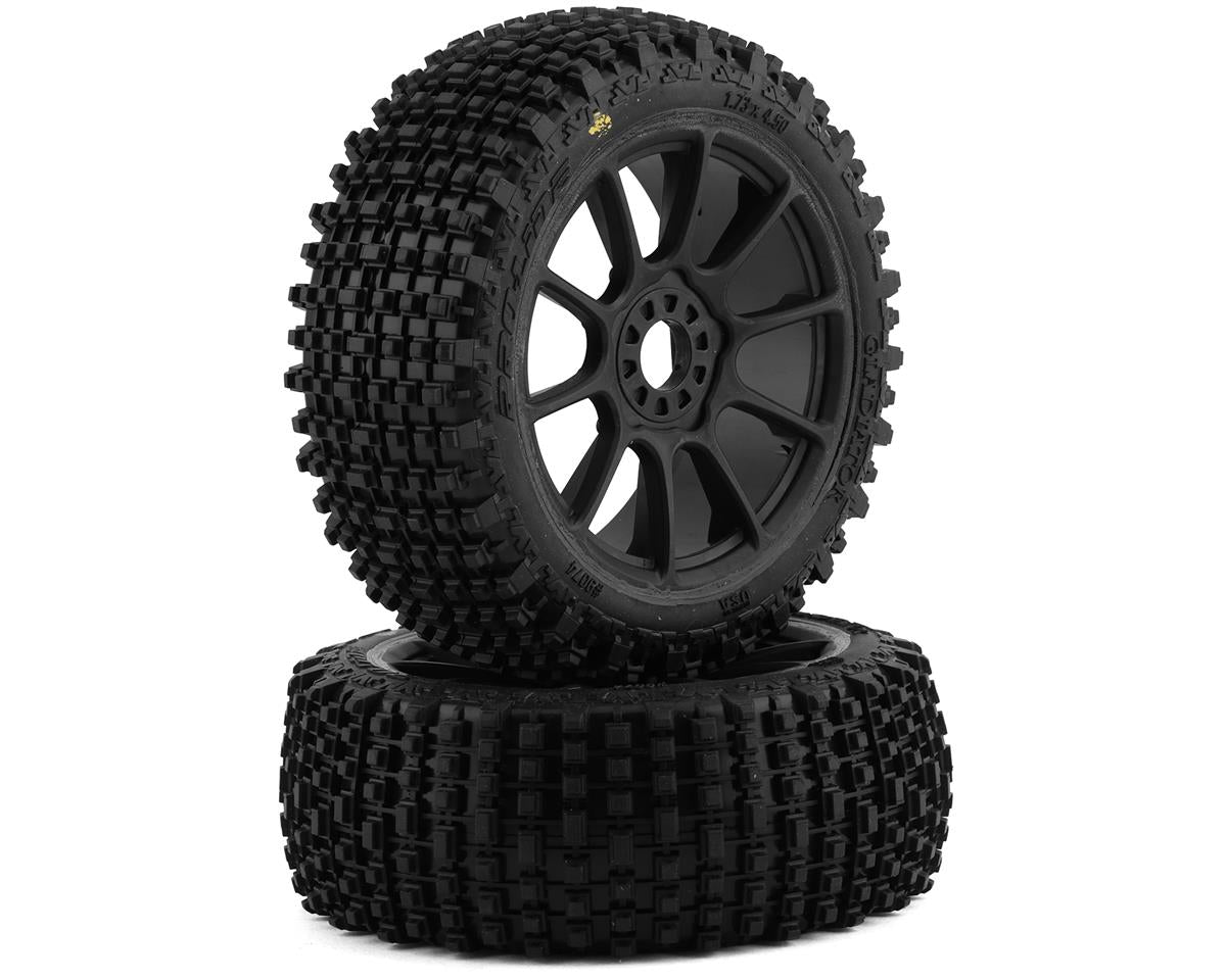 Gladiator Pre-Mounted 1/8 Buggy Tires (2) (Black)