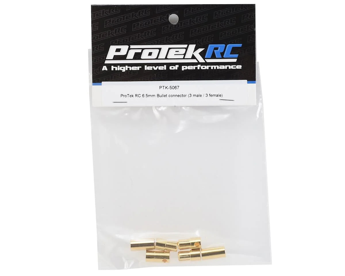 ProTek RC 6.5mm Bullet Connector (3 Male/3 Female)