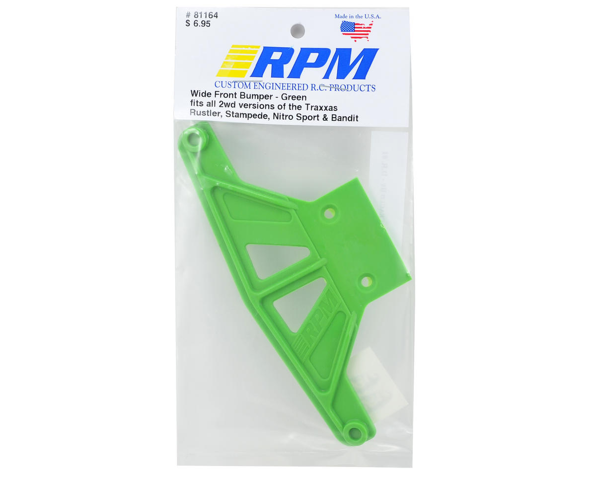 Rustler/Stampede Wide Front Bumper (Green)