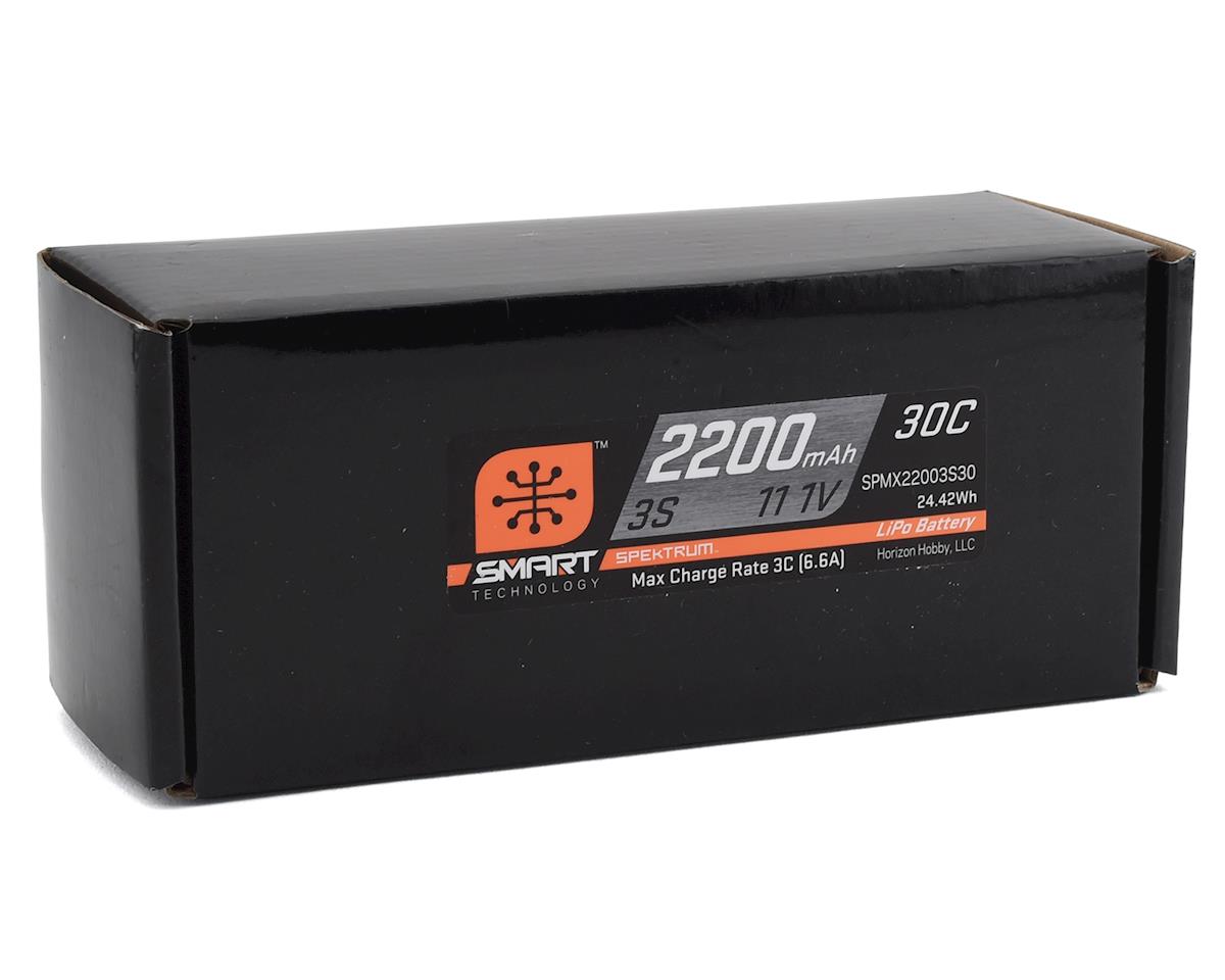 Spektrum SMART 11.1V 2200mAh 3S 30C Smart LiPo Battery: IC3