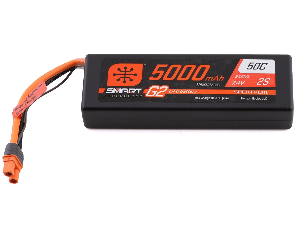 2S Smart LiPo 50C Hard Case Battery Pack (7.4V/5000mAh) w/IC3 Connector