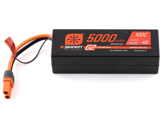 Powerhobby 4s 14.8V 800MAH 100C Lipo Battery w EC5 Plug Hard Case
