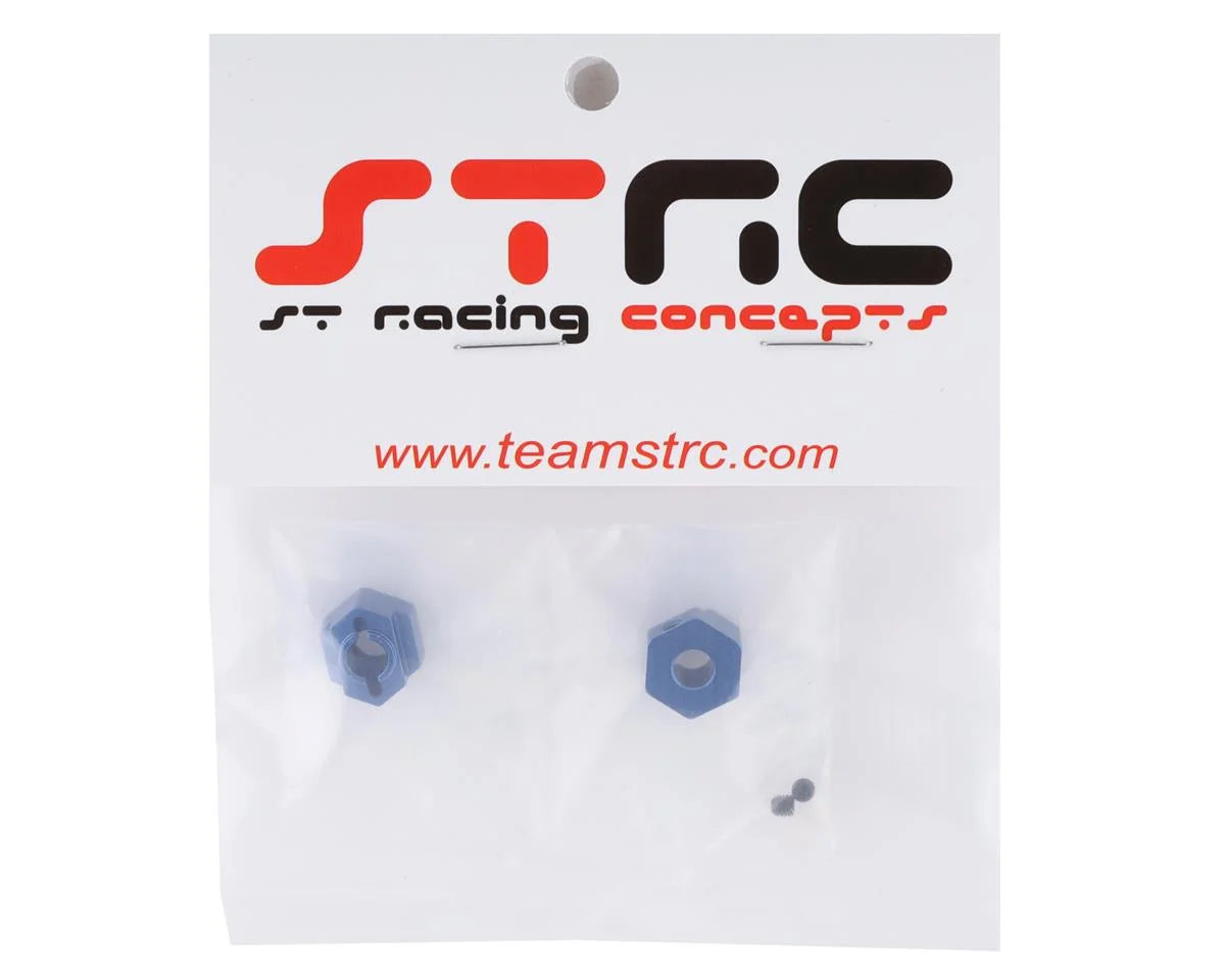 DR10 Aluminum Rear Hex Adapters (2) (Blue)