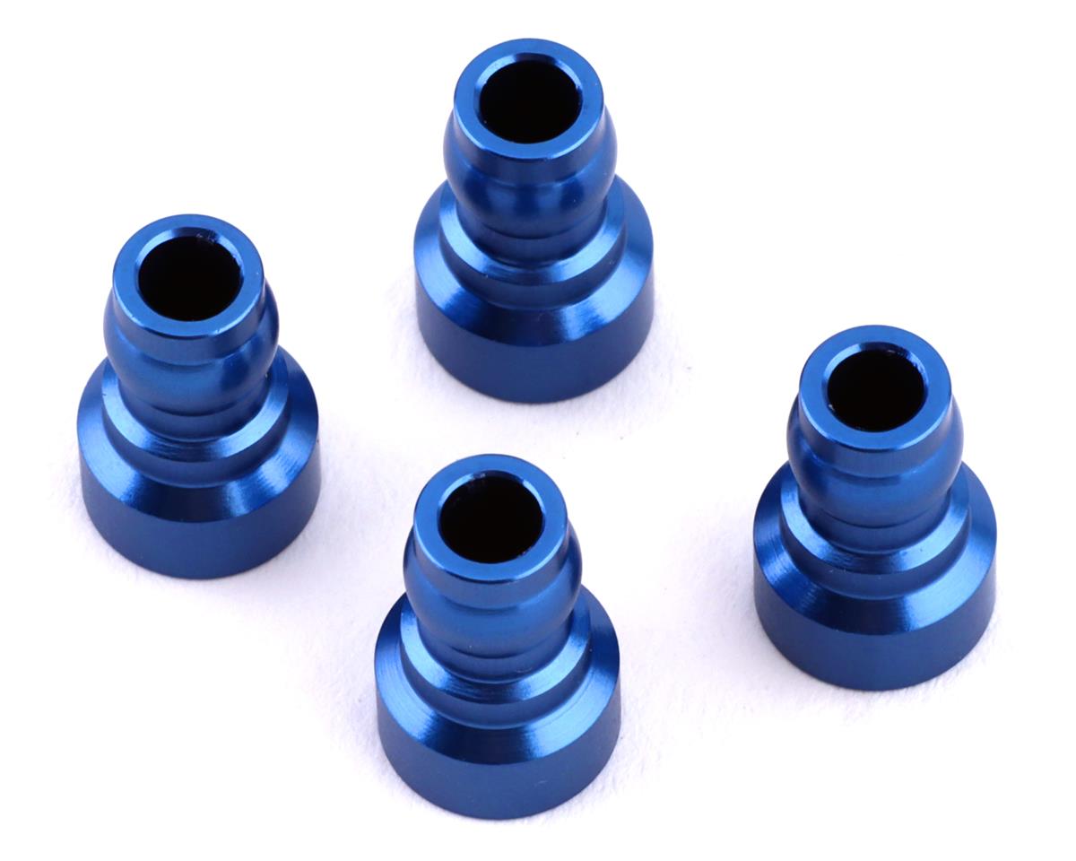 DR10 Aluminum Upper Shock Mount Bushing (4) (Blue)