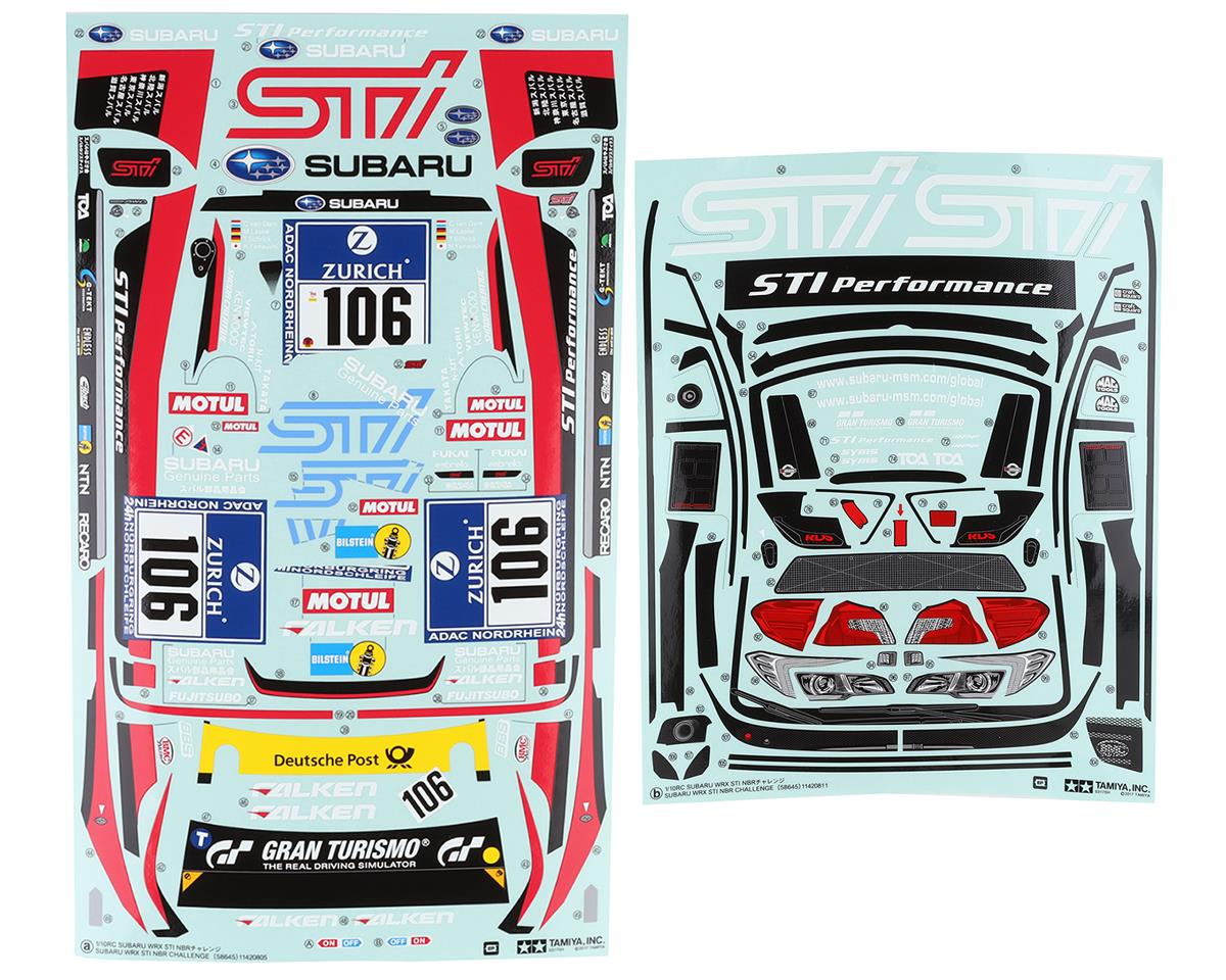 Tamiya Subaru WRX STI NBR Challenge 1/10 Touring Car Body Set