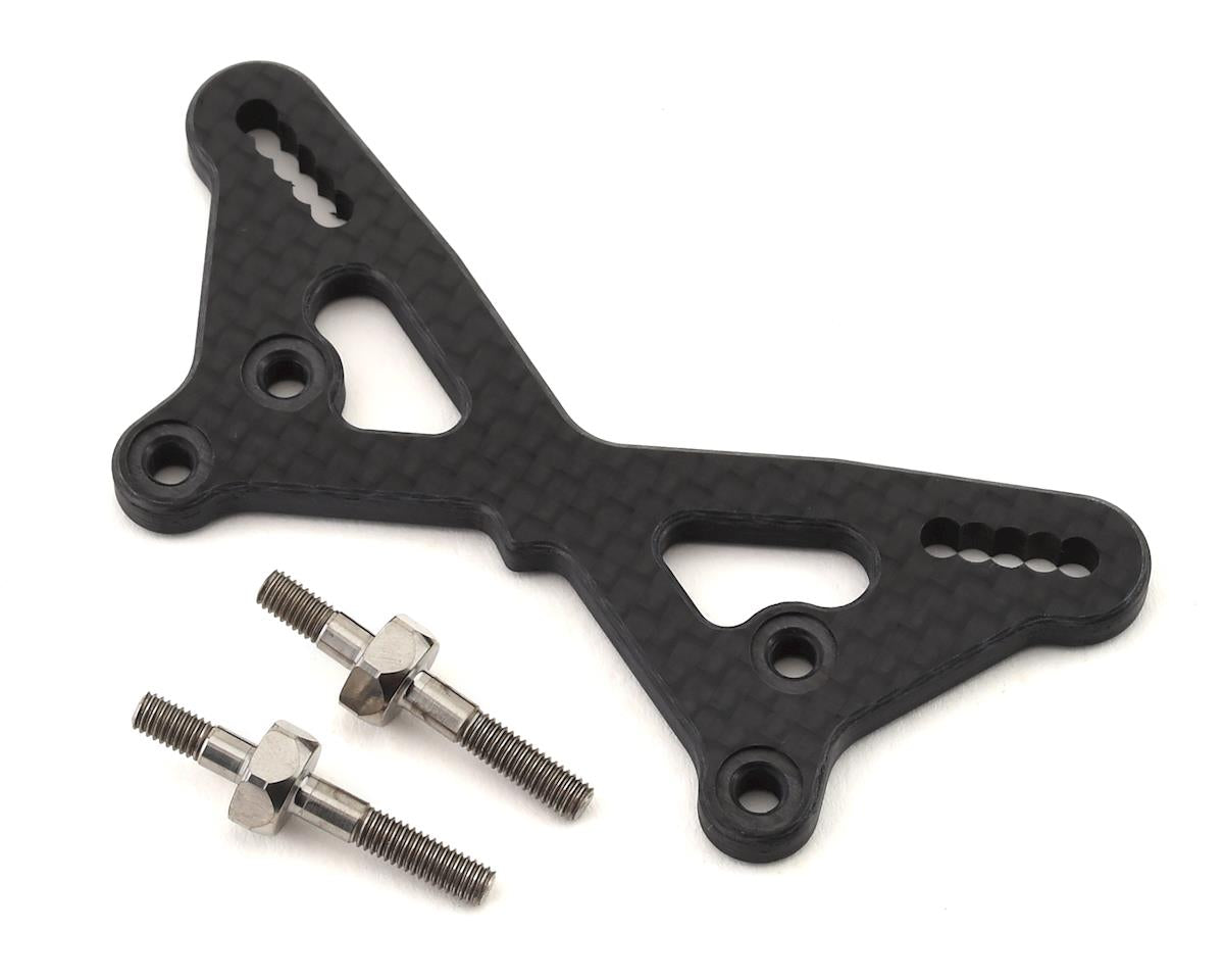 Team Losi Racing 22 5.0 Carbon Fiber Front Tower w/Titanium Standoffs