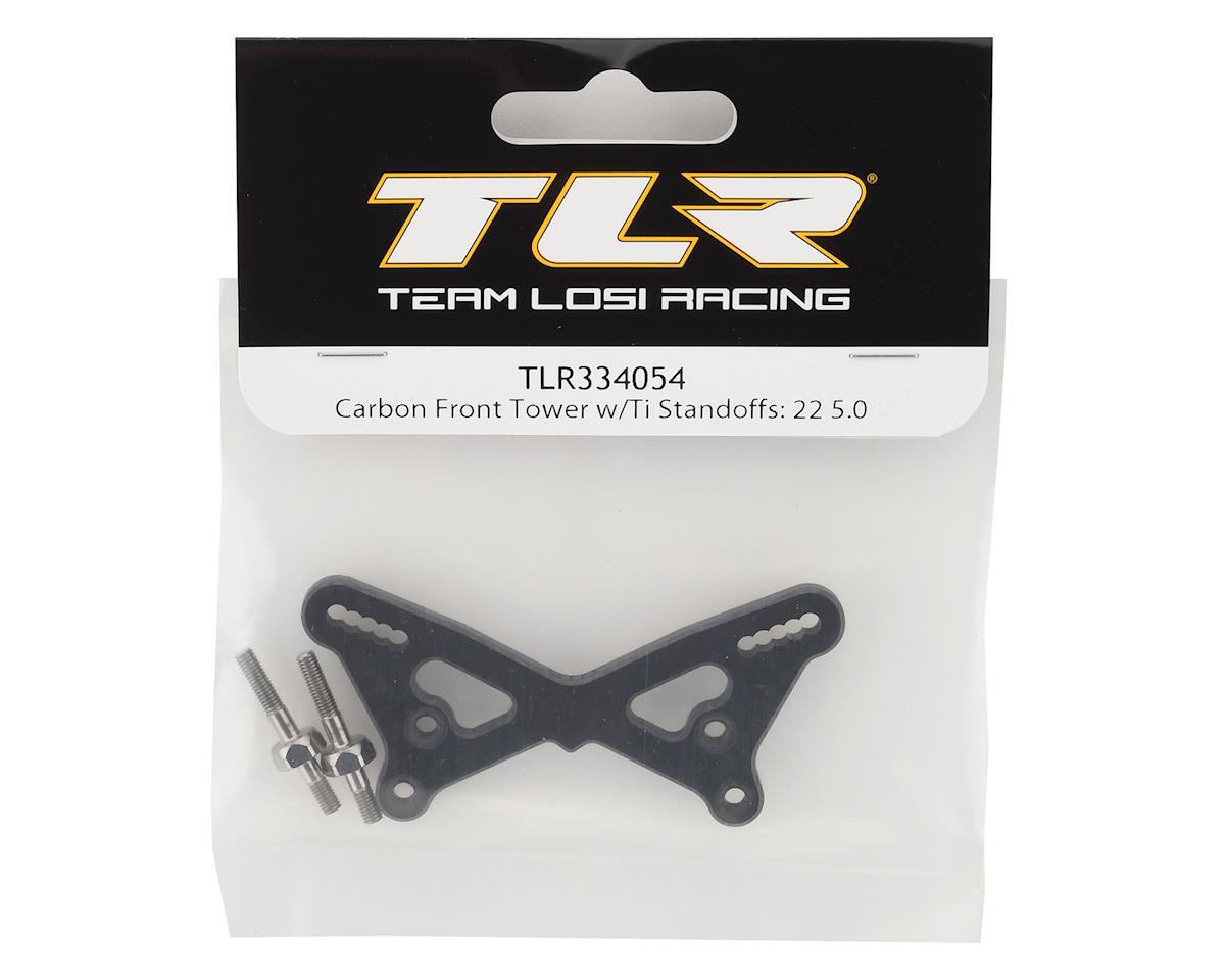 Team Losi Racing 22 5.0 Carbon Fiber Front Tower w/Titanium Standoffs