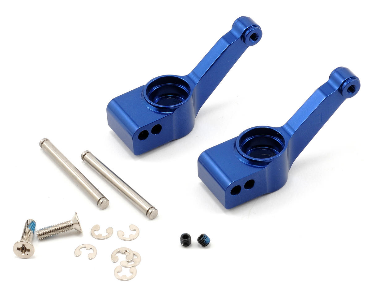 Aluminum Rear Stub Axle Carriers (Blue) (2)