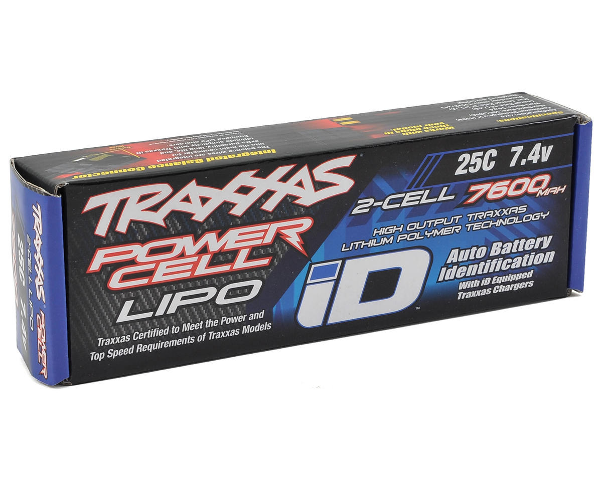 2S "Power Cell" 25C LiPo Battery w/iD Traxxas Connector (7.4V/7600mAh)