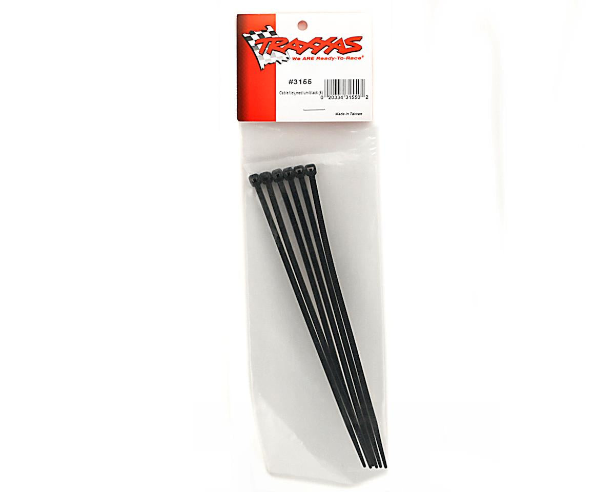 Cable ties, medium (black) (6)