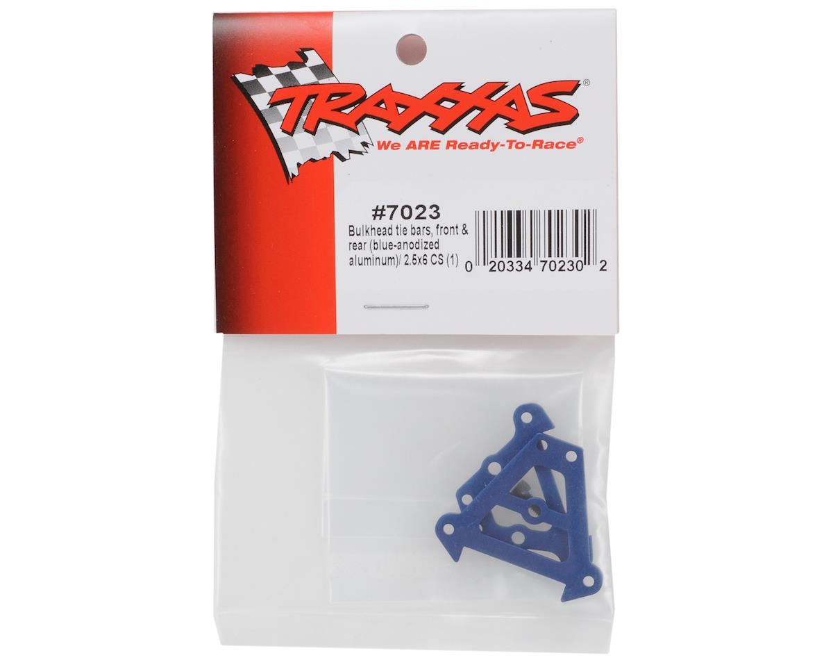 Front & Rear Aluminum Bulkhead Tie Bars (Blue)