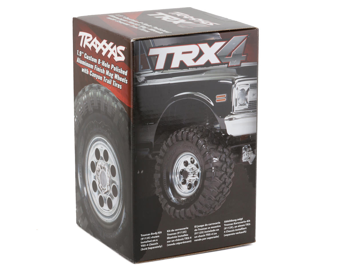 TRX-4 Pre-Mounted Canyon Trail 1.9" Crawler Tires w/8-hole Mag Wheels (Chrome) (4)