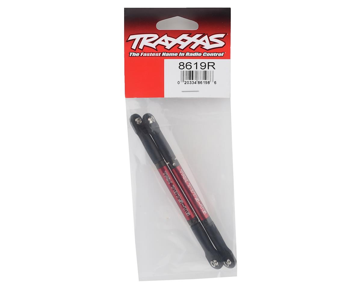 Traxxas E-Revo 2.0 Aluminum Heavy-Duty Steering Link Push Rods (Red) (2)