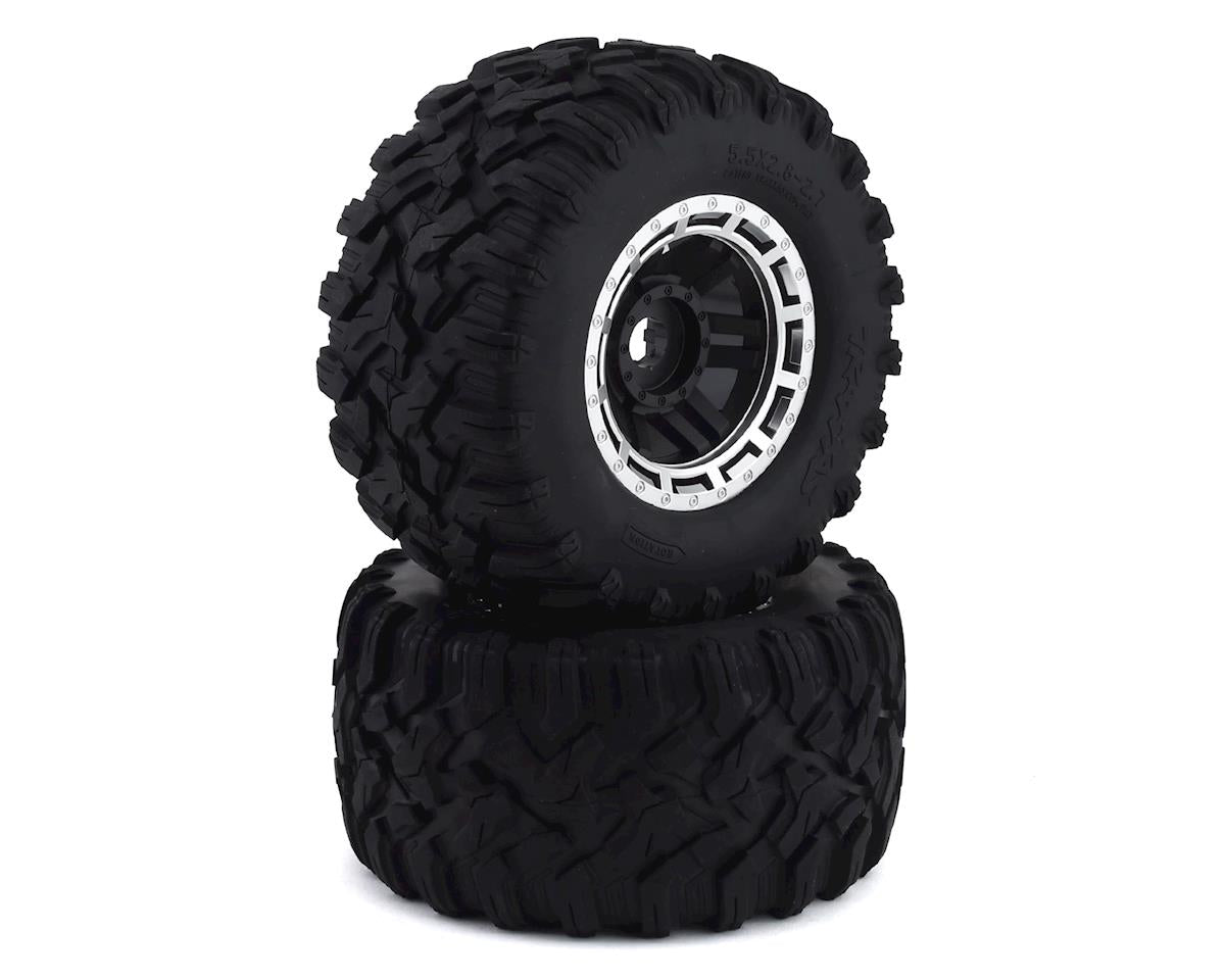 Maxx All-Terrain Pre-Mounted Tires (Black/Chrome) (2)