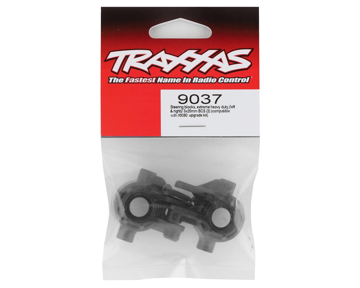 Hoss/Rustler/Slash 4x4 Extreme Heavy Duty Steering Blocks (Black) (2)