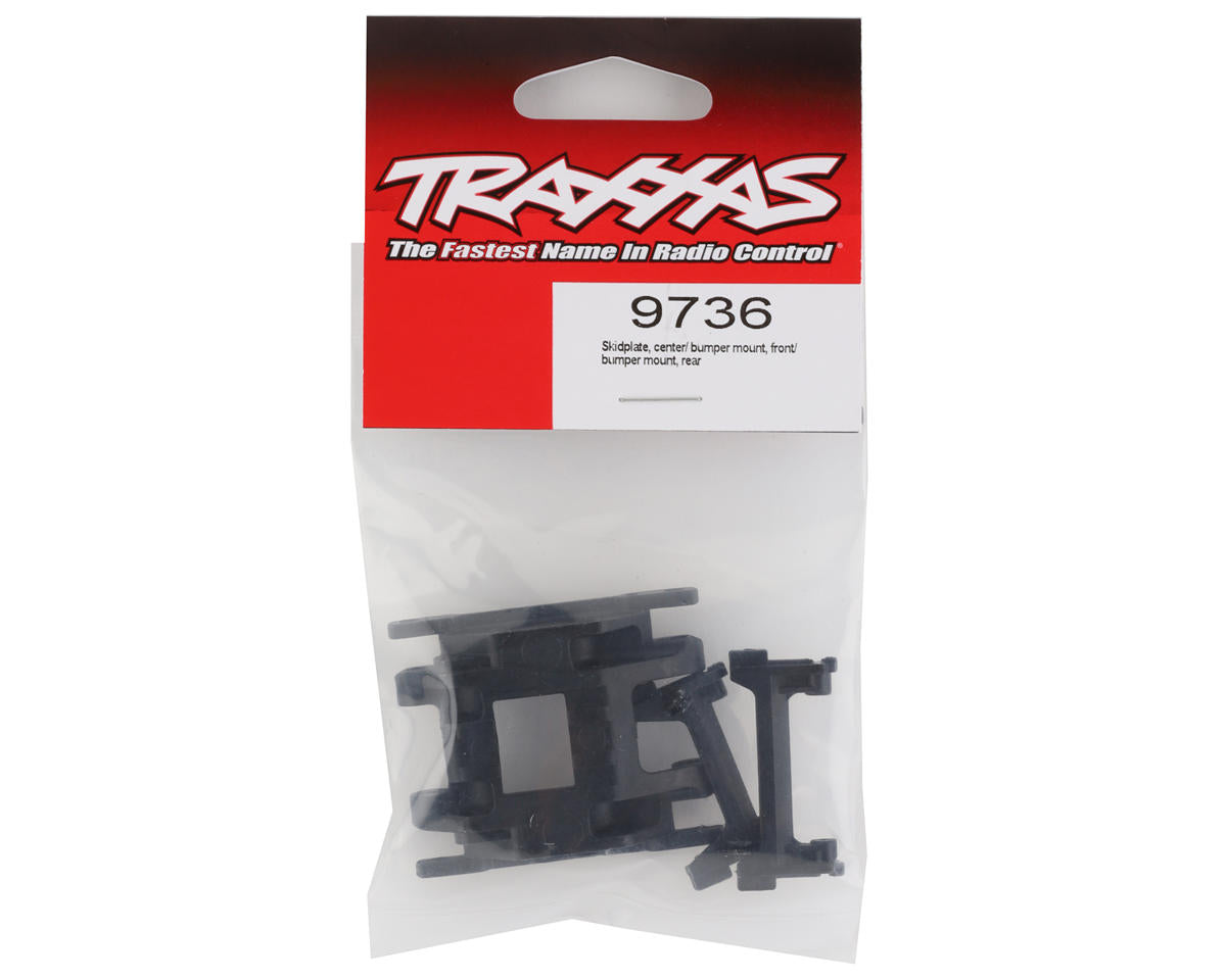 Traxxas TRX-4M Center Skidplate, Front Bumper Mount & Rear Bumper Mount